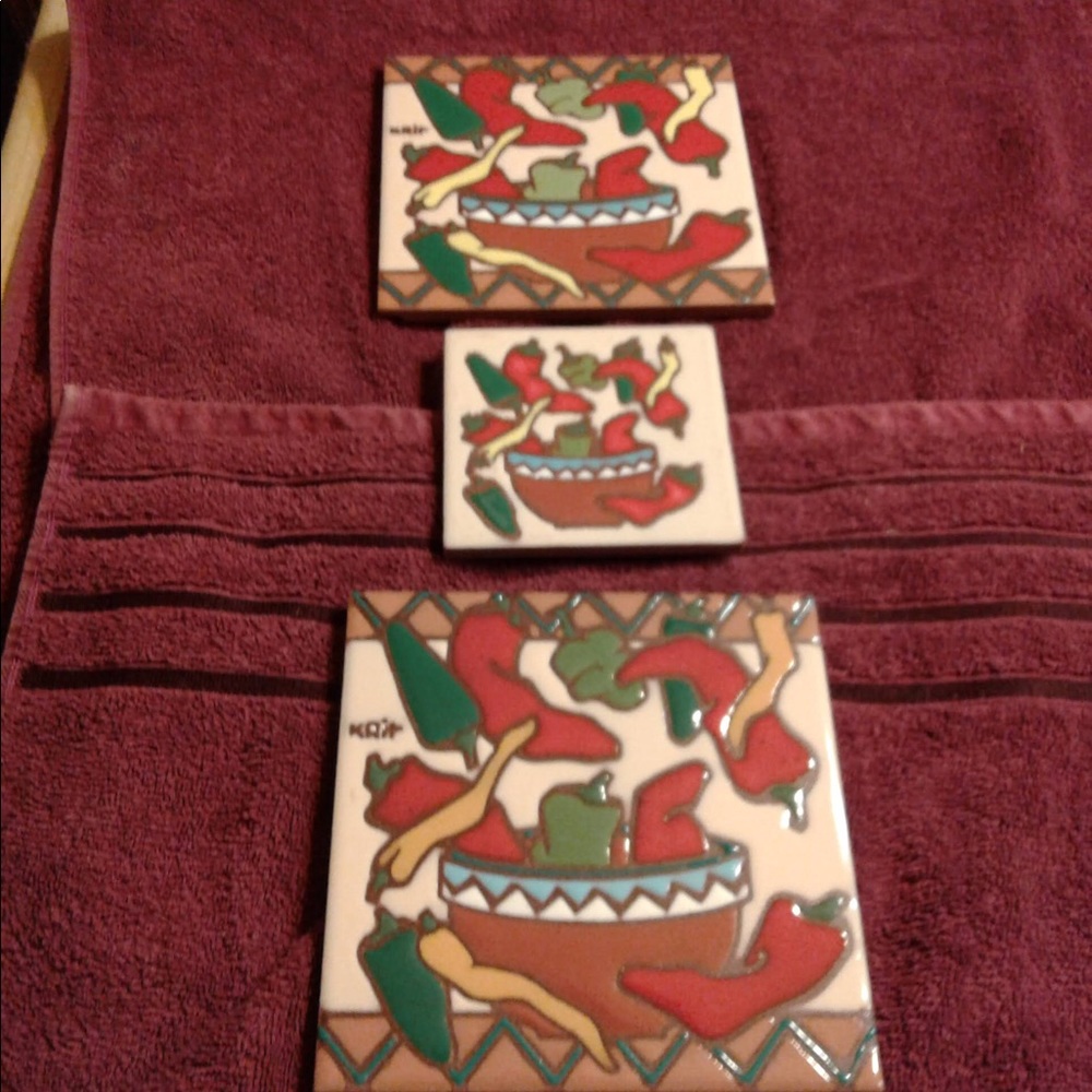 1999 Earthstone Red Pepper Ceramic Tiles